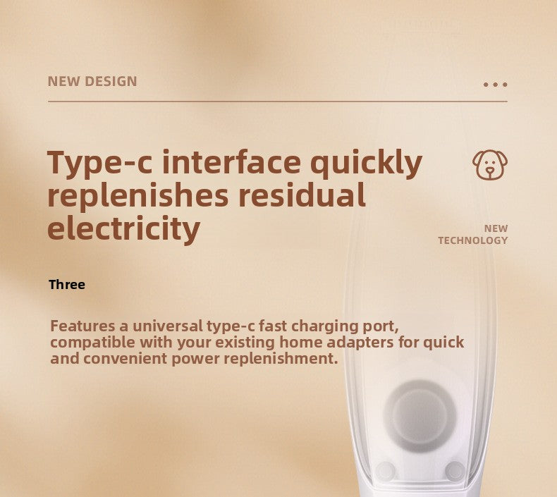 Pet All-in-One Hair Trimmer with Paw Grooming and Suction