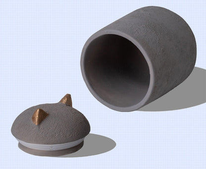 Urne funéraire pour petits chiens et chats, coffret souvenir pour cendres avec motif d'empreinte de patte gravée 