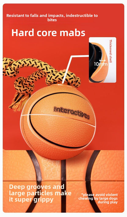 Smart Electric Dog Teaser Toy Rotating Basketball Interactive Durable Chew Fun Plaything