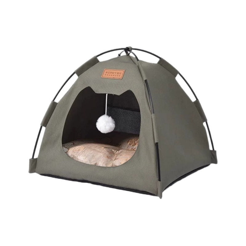 New Cat Tent Enclosed Foldable Oxford Cloth Cat House Dog House