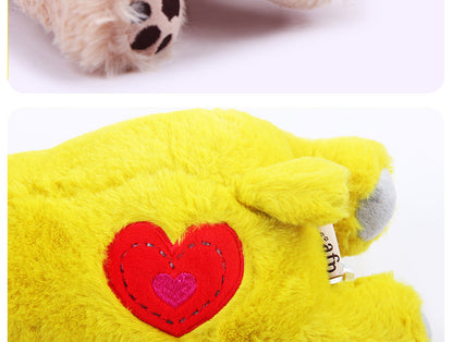 Amazon Hot-Selling Dog Anxiety Companion Sleep Toy Interactive Cute Plush Heartbeat Lamb Pet Toy