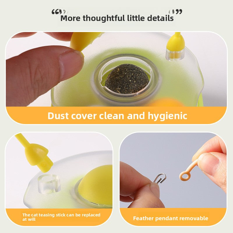 Rotating Ball Kitten Toy Self Fun Durable Cat Teaser Supplies