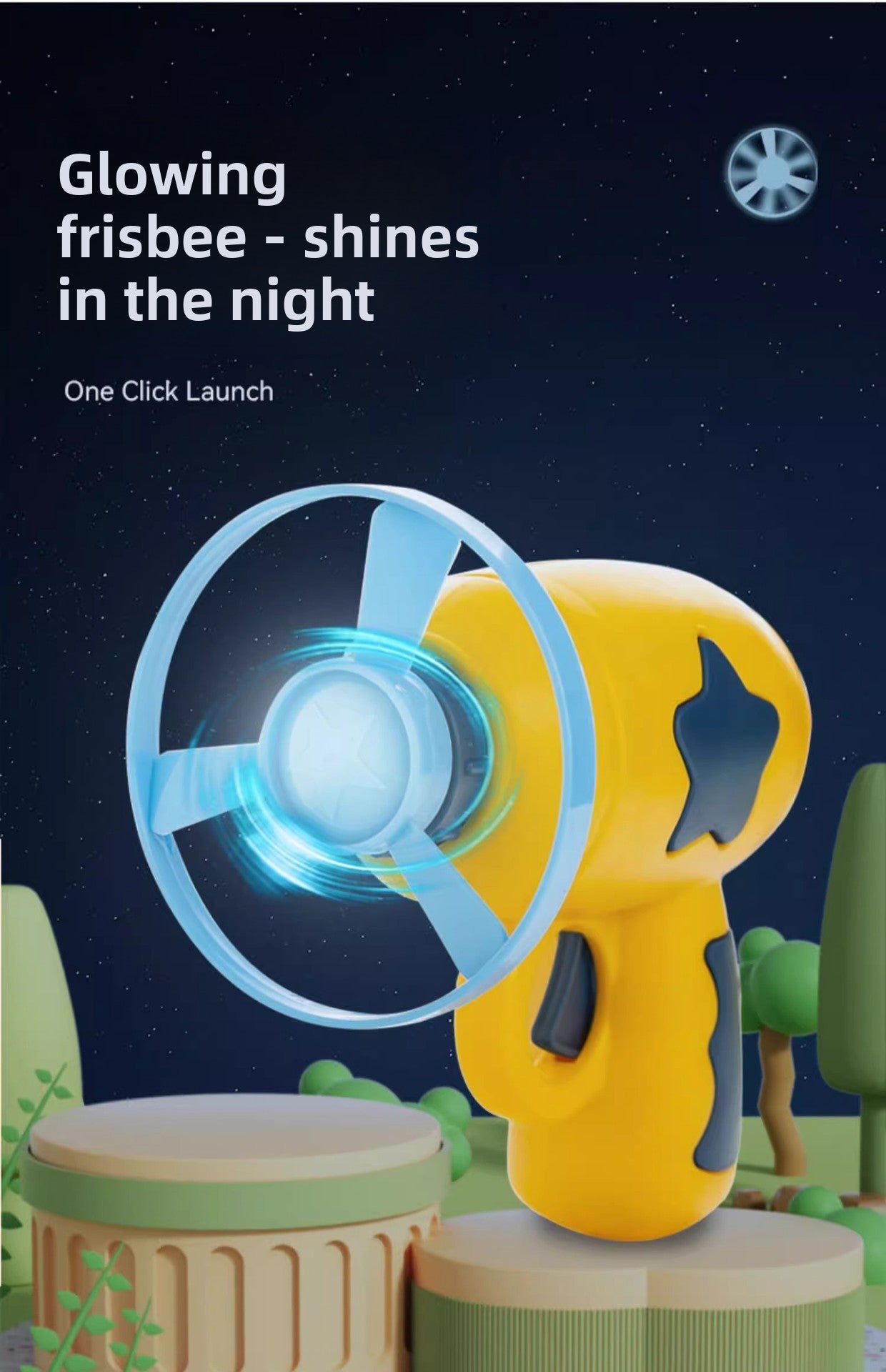 Bamboo Dragonfly Glowing Flying Disc Outdoor Cat Dog Plaything