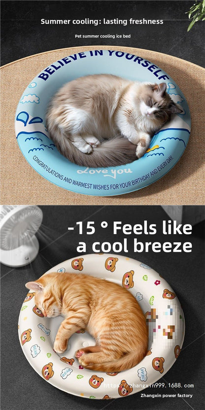 Dog Cat Ice Cool Mat Pad Summer Sleeping Floor Cooling Supplies Nest