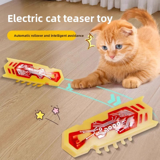 Nano Worm Cat Toy Automatic Teasing Intelligent Wand with Obstacle Avoidance for Self Play