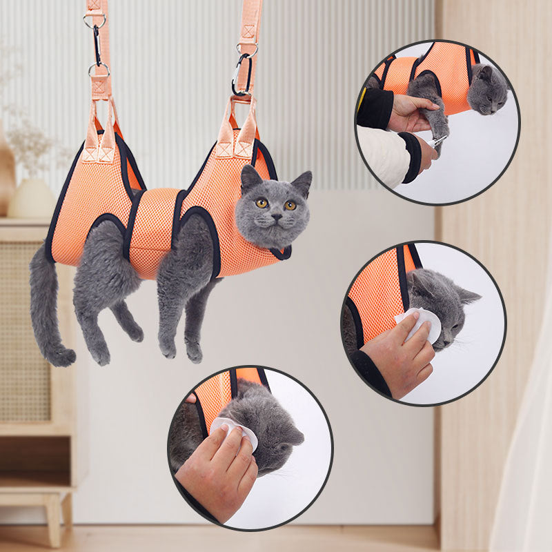 Cat and Dog Nail Trimming Tool Hammock Pet Grooming Hammock Anti-Scratch Anti-Bite Fixing Tool for Cats