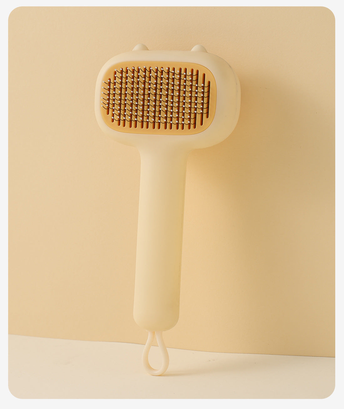 Magic Pet Hair Remover Comb Self Cleaning Cat Brush for Shedding Gentle Detangling and Massage Tool for Cats Dogs to Reduce Loose Fur and Mats