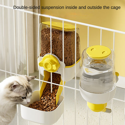 Pet water dispenser, cage feeder, dog food utensils, large-capacity non-calorie feeder, ball water dispenser