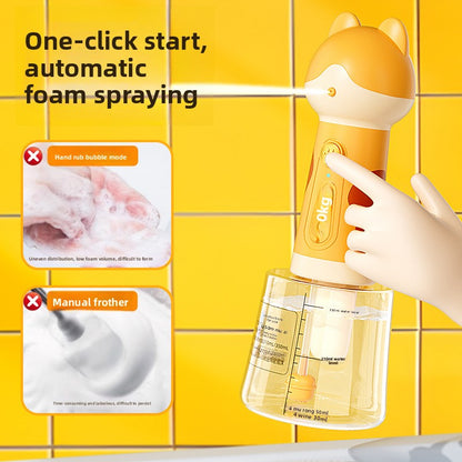 Smart Pet Bubble Machine with Cute Deer Look for Dog Cat Shower