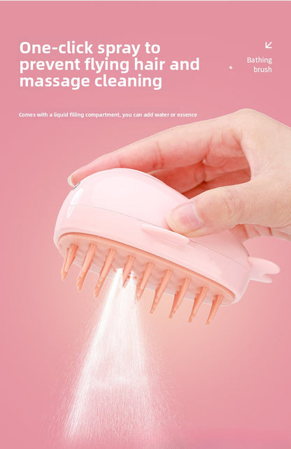 Pet Bath Spray Comb Cat Dog Electric Hair Removal Comb One-Key Anti-Flying Hair Dolphin Massage Brush Rechargeable