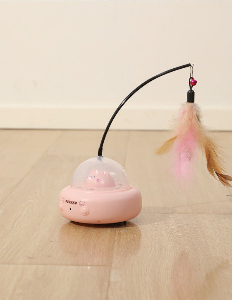 Rechargeable Electric Cat Toy Teaser Wand Laser Light Infrared Entertainment