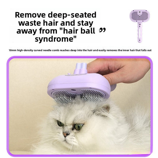 Blue Light Advanced Pet Spray with Non-Flying Hair Needle Grooming Comb