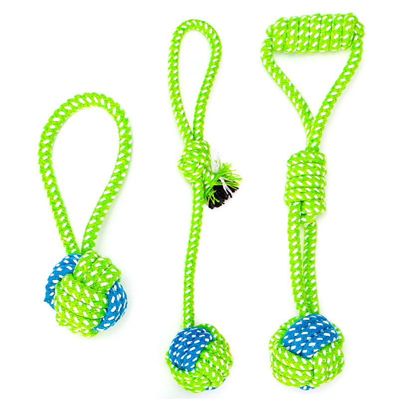 Cotton Rope Dog Toy Set Durable Chew Pet Training Combination