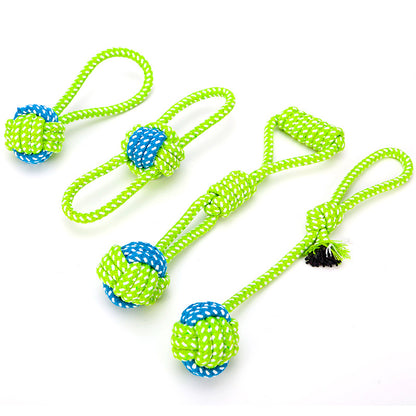 Cotton Rope Dog Toy Set Durable Chew Pet Training Combination