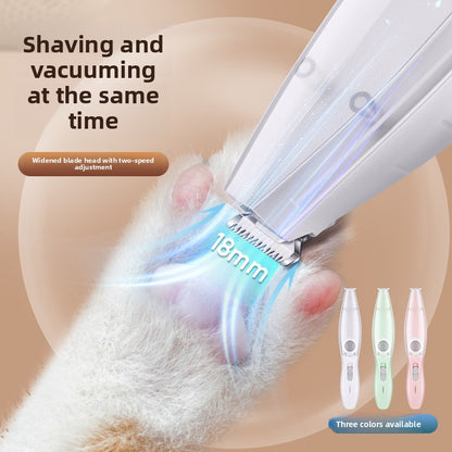 Pet All-in-One Hair Trimmer with Paw Grooming and Suction