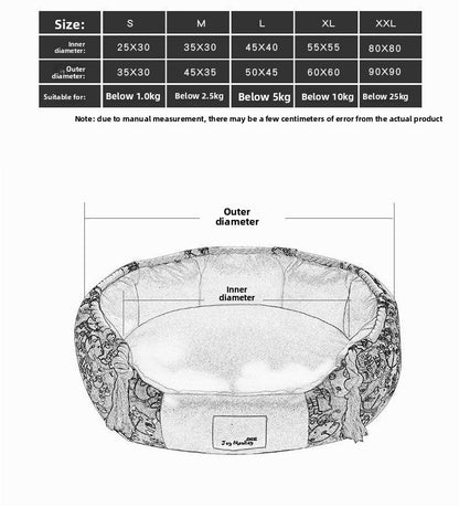 Universal Detachable Washable Pet Bed for Dogs Cats Large Medium Small Summer Cooling Mat