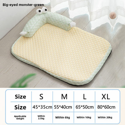 AllSeason Pet Cooling Mat Pad for Dogs Cats Summer WearResistant Bed Essentials