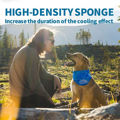 Multiple Sizes Pet Ice Neckband for Summer Anti-Sunstroke Cold Triangle Scarf