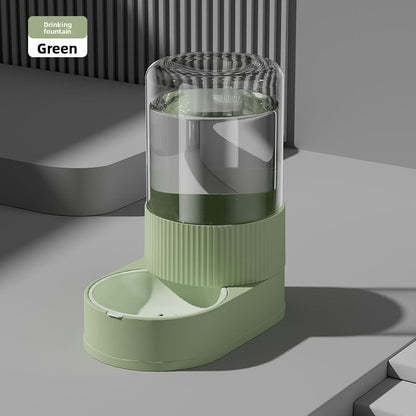 Automatic Cat and Dog Feeder and Water Dispenser Combo with Double Bowls, Neck Protection, Anti-Clumping, Large Capacity Pet Food Utensils