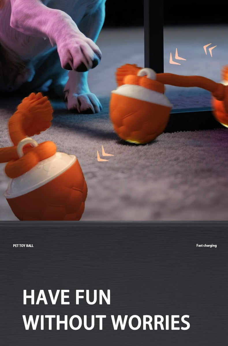 Interactive Self Entertainment Dog Ball Toy with Sound Boredom Relief for Dogs and Cats Fun Pet Supplies for Playtime and Exercise