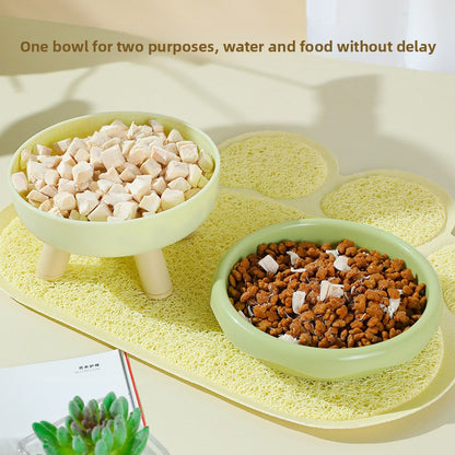 Pipitao 4-Legged Donut Cat Bowl Non-Slip Pet Food Dish Original Boxed Gift for Cats Kitten Feeding Bowl with Elevated Design