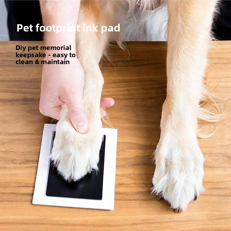 Washable Pet Paw Print Ink Pad Set DIY Memorial Keepsake for Dog Cat Puppy Kitten Create Your Own Pawprint Photo Album