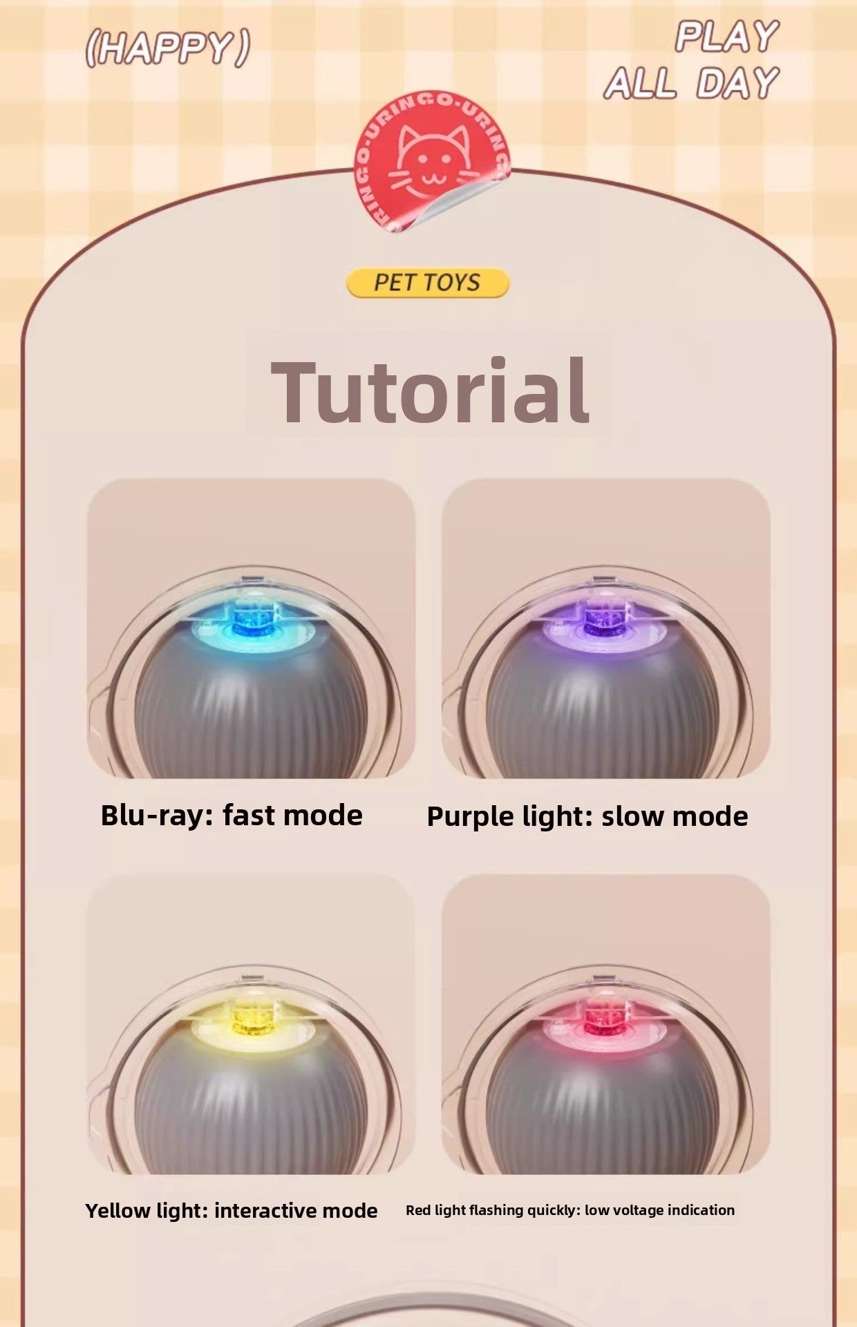 Cat Toy Sound Gravity Pet Cat Intelligent Teasing Cat Toy Ball Relieve Boredom Rolling