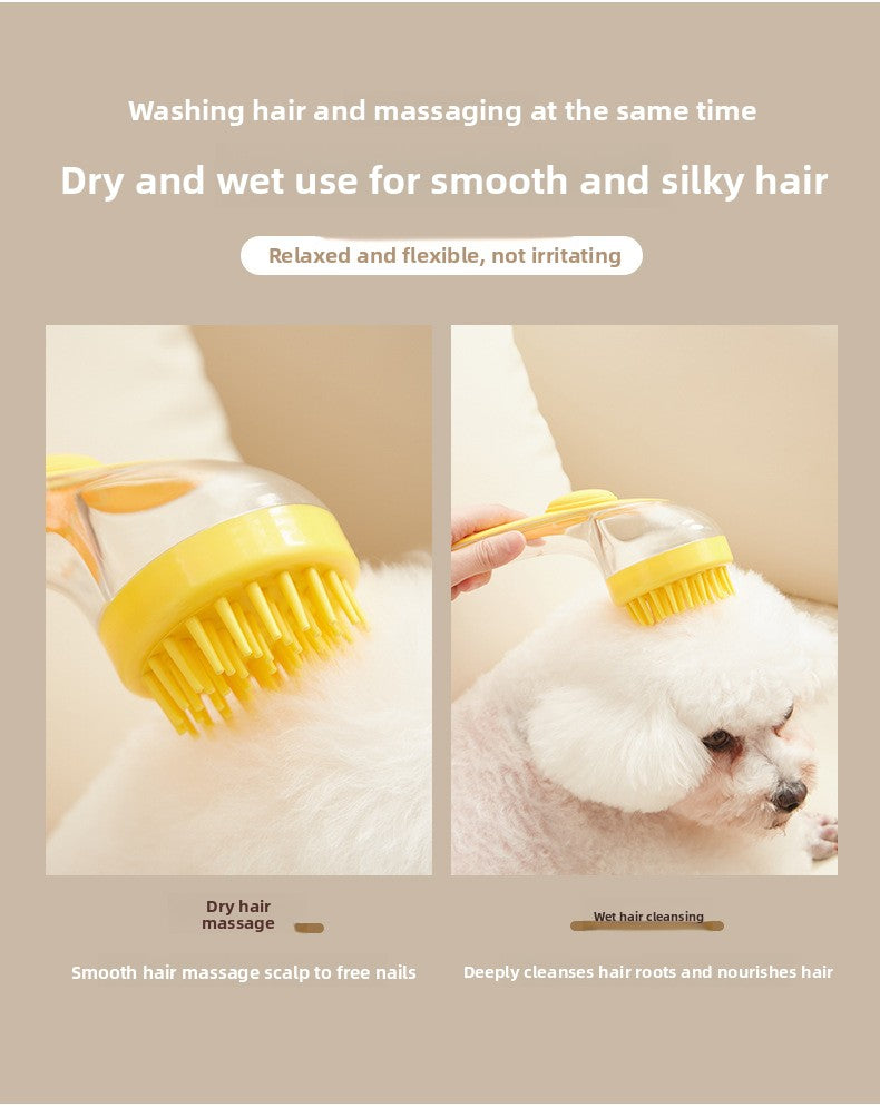 Silicone Pet Dog and Cat Bath Massage Brush Supplies