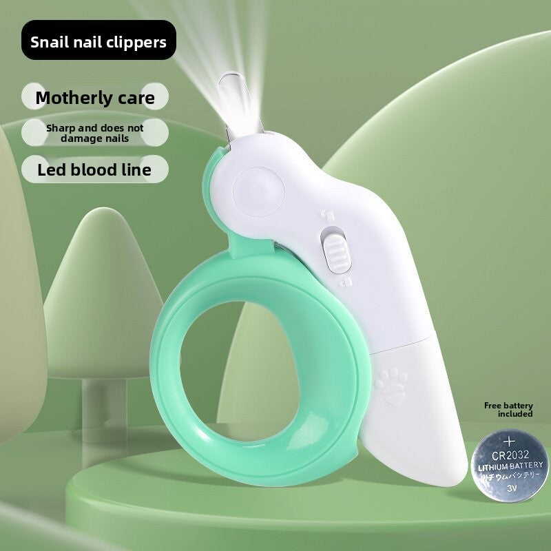 New Pet Nail Clippers with LED Light for Blood Line Observation, Dog Nail Clippers for Beginners, Pet Supplies