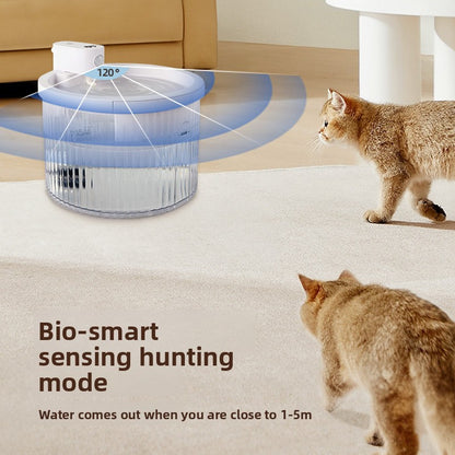 Pet Water Dispenser Smart Sensor Cat Automatic Water Feeder Circulation Non-Electric Large Capacity Long Battery Life