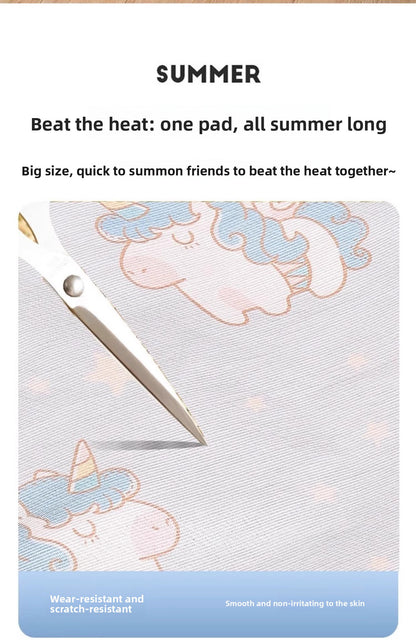 Dog Cat Summer Ice Silk Cooling Mat Pet Bed All Seasons for Small Medium Pets