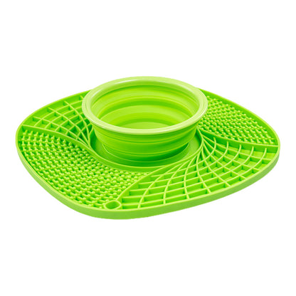 Premium Silicone Slow Feeder Bowl for Dogs and Cats Anti Choke Anti Spill Food Mat with Non Slip Bottom for Messy Eaters