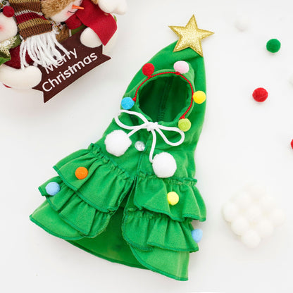 Christmas Holiday Cape for Dogs Pets Transformation Clothes Cats