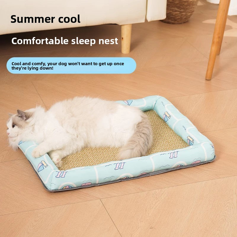 All Season Universal Pet Cooling Mat Bed Cushion for Bichon Dog Cat Summer