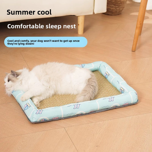 All Season Universal Pet Cooling Mat Bed Cushion for Bichon Dog Cat Summer