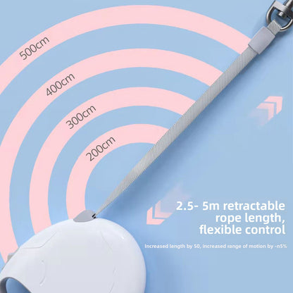 Automatic Retractable EggShape Leash for Effortless Dog Walks
