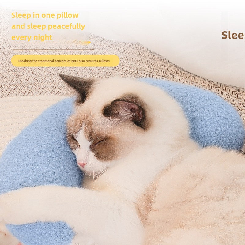 Pet Comfort U-shaped Pillow for Cats and Dogs