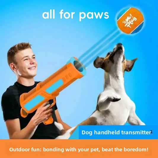 Handheld Launcher Ball Gun Dog Toy Interactive Training Ejection Ball Pet Toy Ball Machine Boredom Relief