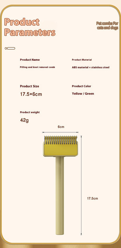 Pet Dematting Thinning Comb for Dogs Cats Removing Loose Hair