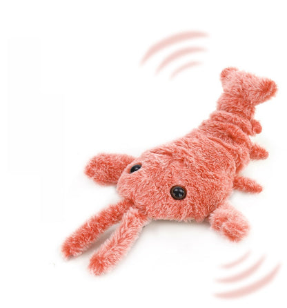 New Electric Simulation Shrimp Catnip Fun Cat Teaser Toy