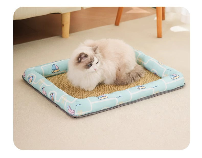 All Season Universal Pet Cooling Mat Bed Cushion for Bichon Dog Cat Summer