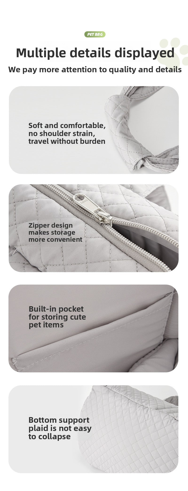 Cute Cat Carrier Backpack for Travel Large Capacity Breathable Pet Handbag Portable Dog Shoulder Bag Outgoing Puppy Crossbody Carrier