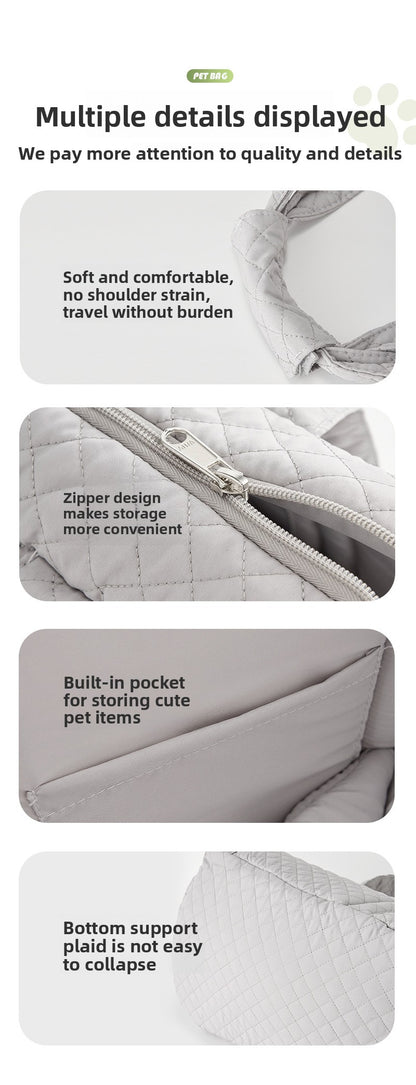 Cute Cat Carrier Backpack for Travel Large Capacity Breathable Pet Handbag Portable Dog Shoulder Bag Outgoing Puppy Crossbody Carrier