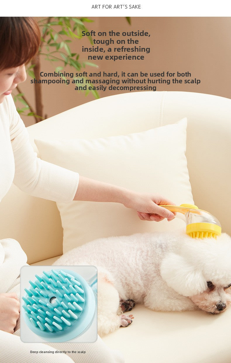 Silicone Pet Dog and Cat Bath Massage Brush Supplies