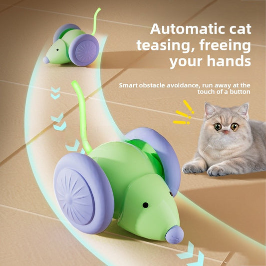 Automatic Rolling Cat Ball Toy Self Entertainment Pet Supplies for Indoor Cats Dogs Teaser Ball with Catnip Boredom Relief Interactive Kitten Toys
