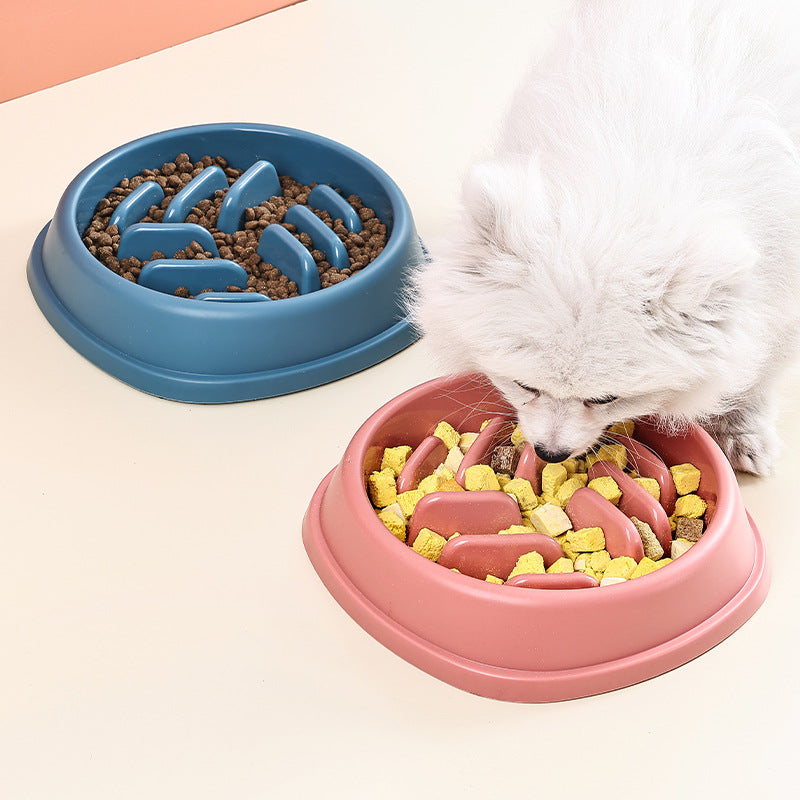 Dog Bowl Cat Bowl Slow Feeder Dog Anti-Choke Slow Feeder Food Bowl Large Capacity Feeder Non-Slip Anti-Tip Pet Bowl