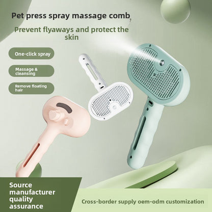 Cat Dog Grooming Comb Spray Non Flying Hair Pet Tool