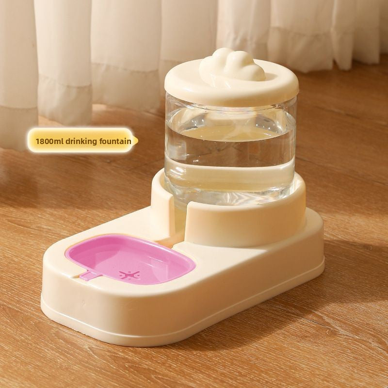Fully Automatic Cat Drinking Device Combined with Food Feeder for Pets Cats Dogs