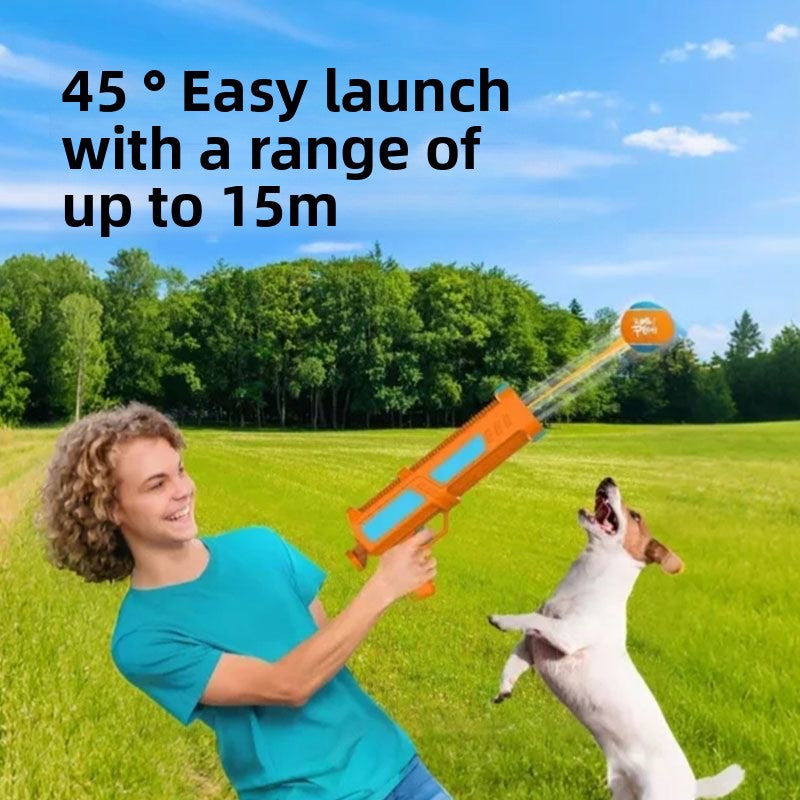 Handheld Launcher Ball Gun Dog Toy Interactive Training Ejection Ball Pet Toy Ball Machine Boredom Relief