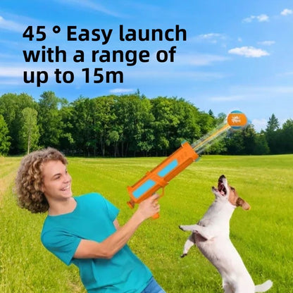 Handheld Launcher Ball Gun Dog Toy Interactive Training Ejection Ball Pet Toy Ball Machine Boredom Relief